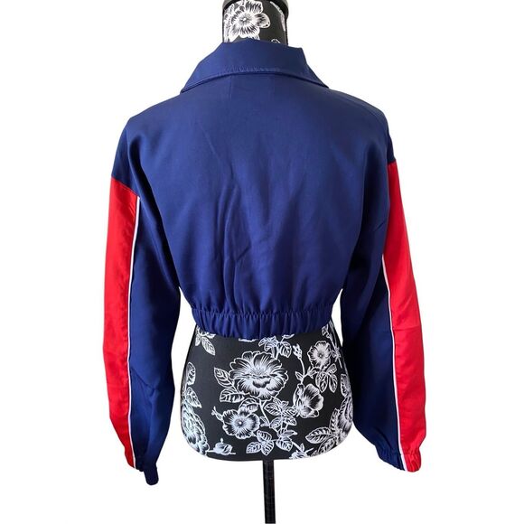 Helium Moto Wear Cropped Patch Jacket Racing Sports Athletic Grunge Punk - Picture 2 of 12